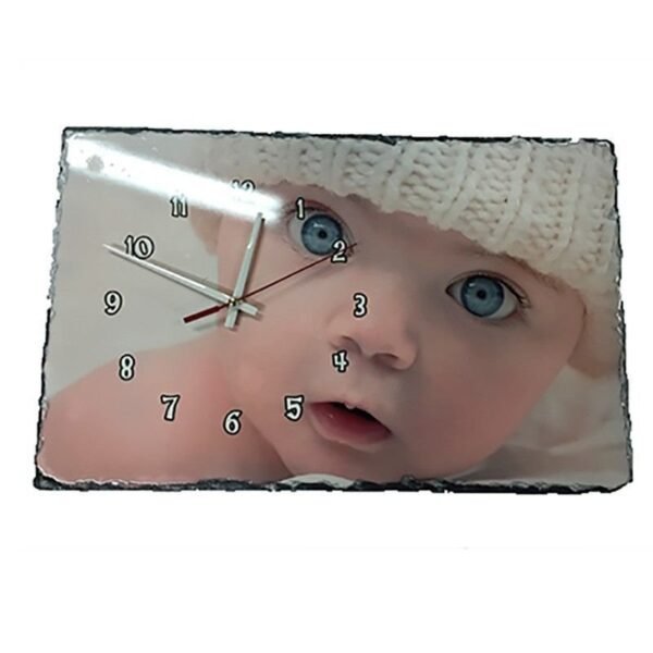 203-Reloj-pizarra-natural-personalizado-1.jpg Reloj personalizado con fotos en pizarra
