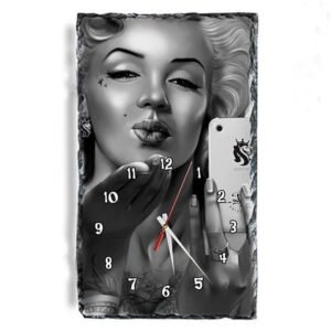 211-Reloj-de-pizarra-natural-1.jpg Reloj pizarra natural personalizado con fotos Vertical
