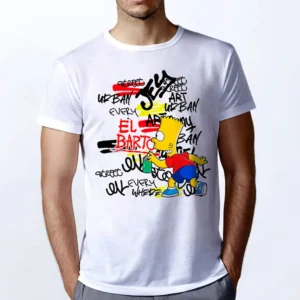 bartgrafitti.webp Camiseta Unisex Bart Simpson